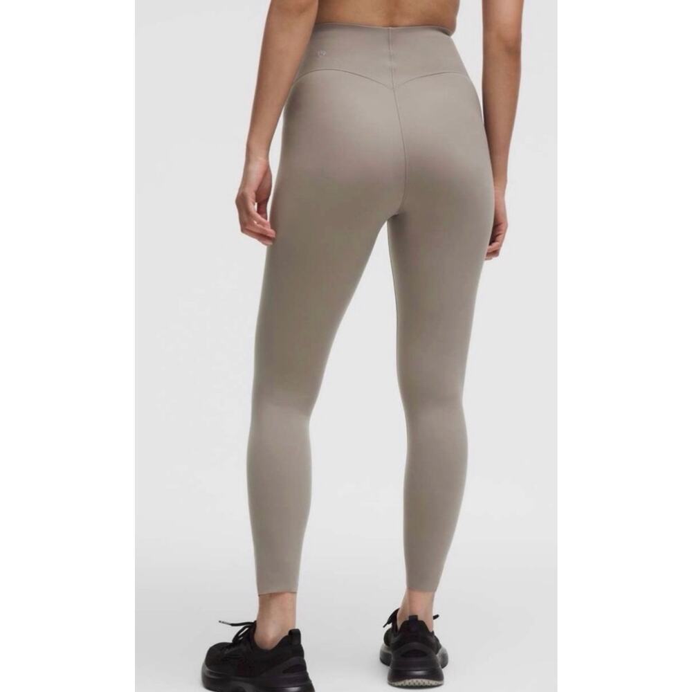 Lululemon Glow Up High Rise Tight 25” Taupe Grey 12 Ultralu Sculpt Leggings NWT - Picture 2 of 13